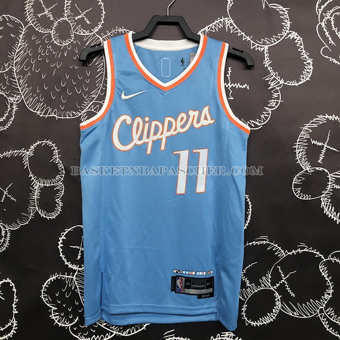Maillot Los Angeles Clippers John Wall NO 11 Ville 2021-22 Bleu